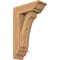 Ekena Millwork Legacy Traditional Smooth Bracket w/ Offset Brace, Western Red Cedar, 5 1/2"W x 14"D x 22"H BKT0604X14X22LEC01SWR - alternate 1